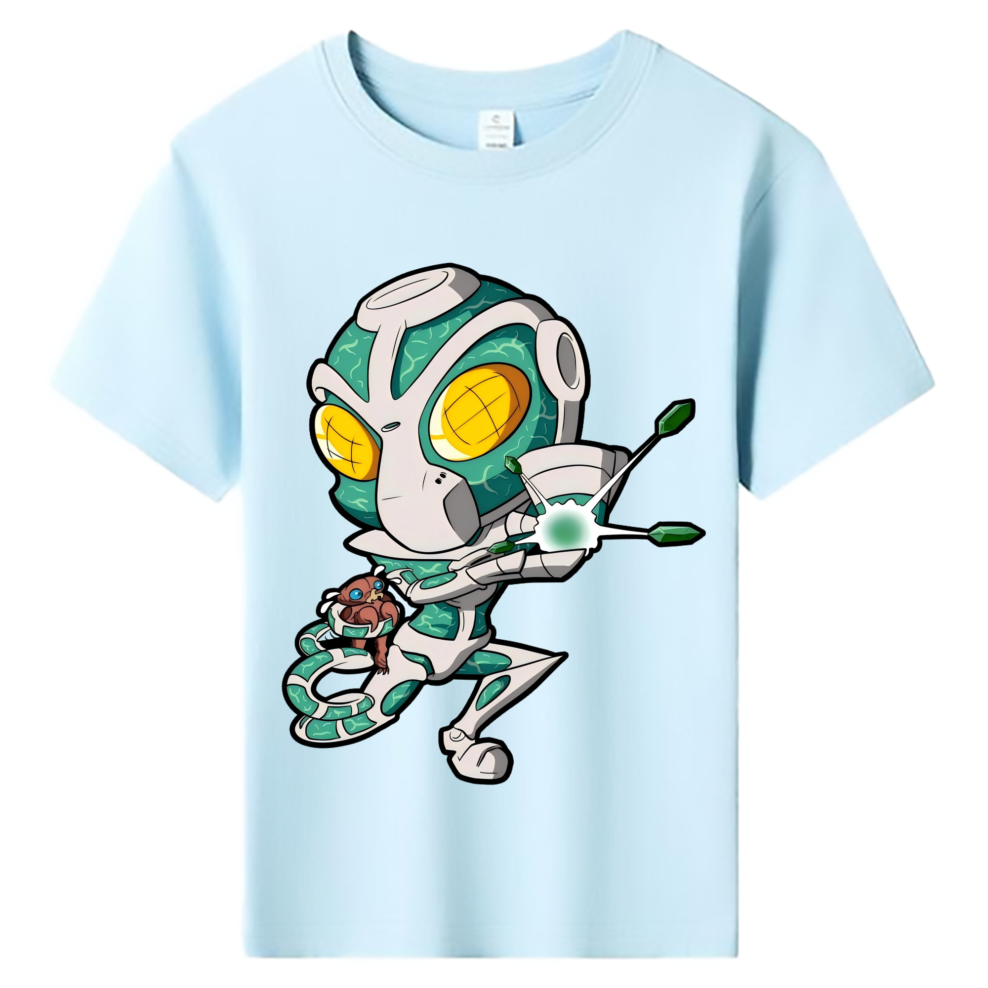 （画像用） ジョジョの奇妙な冒険 花京院 典明（かきょういん のりあき） JoJo's Bizarre Adventure Kakyoin Noriaki 綿100％キッズTシャツ（フロントプリント）